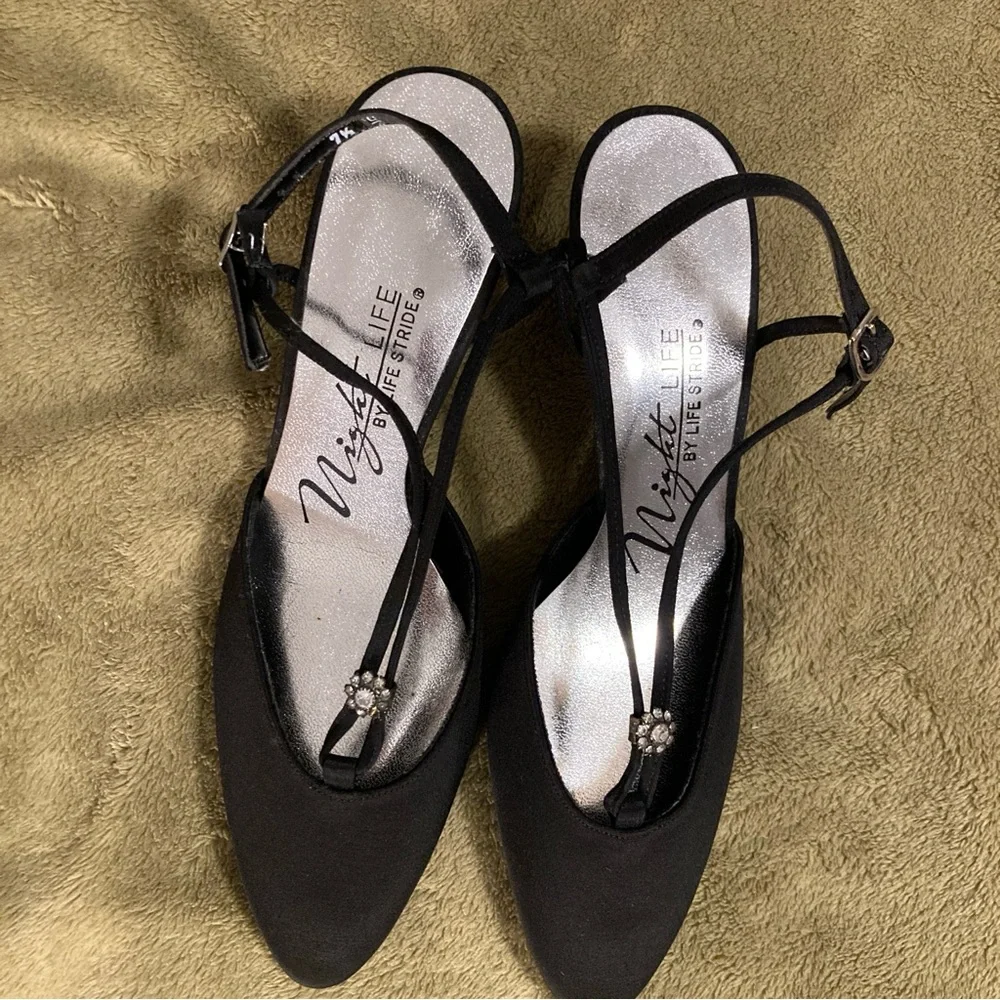 NIB Vintage Night Life by Life Stride Heeled Sandals Size 7.5M